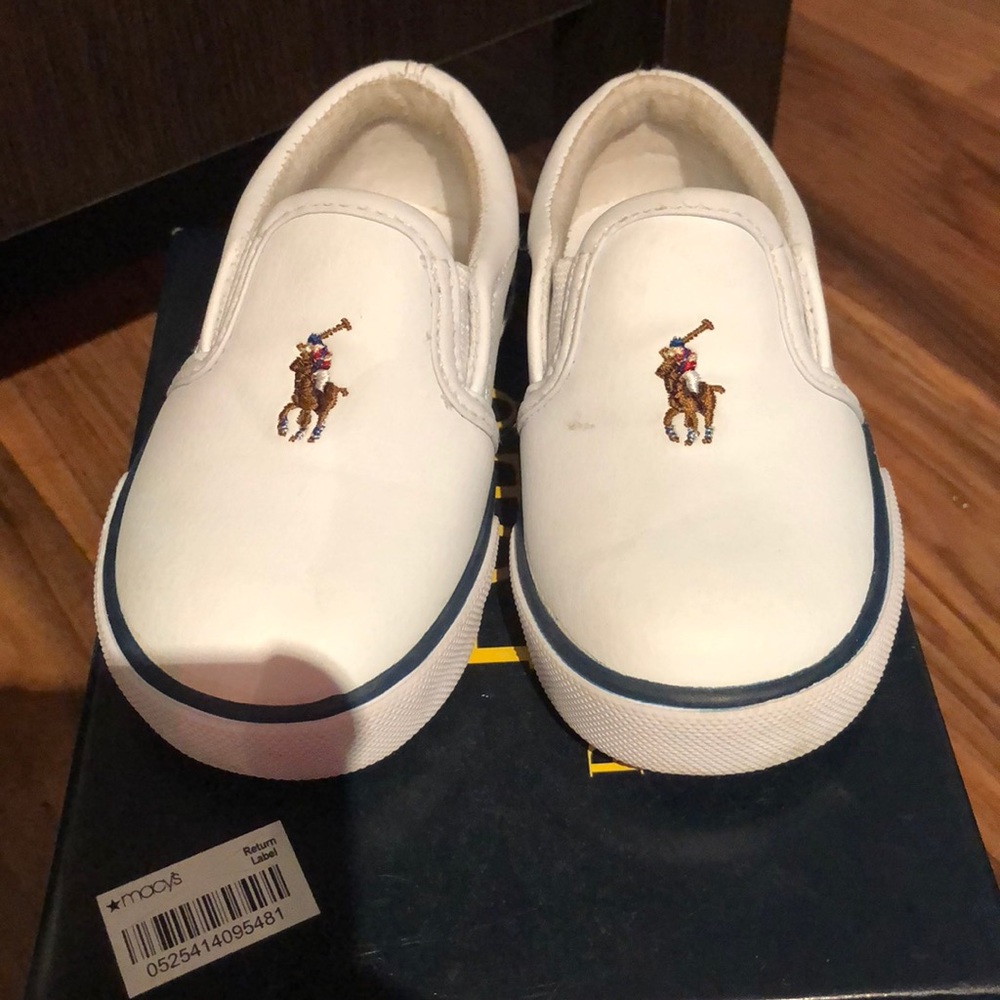 White polo sneakers